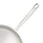 Amazon Basics Frigideira de aço inoxidável com tecnologia Tri Ply de 3 camadas, 30 cm, cabo resistente ao calor, prateado