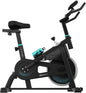 Cecotec Bicicleta estática Indoor DrumFit Indoor, volante de inércia de 6 a 13 kg, resistência manual, monitor LCD, pulsómetro, suporte para dispositivos, garrafa, porta-garrafas e calapés