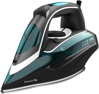 Cecotec Ferro de roupa a vapor anodizado Fast&Furious 6050 X-Treme. 3100 W, Bomba de água automática integrada, desligamento automático, vapor contínuo 75 g/min, sensor de toque de controlo de vapor
