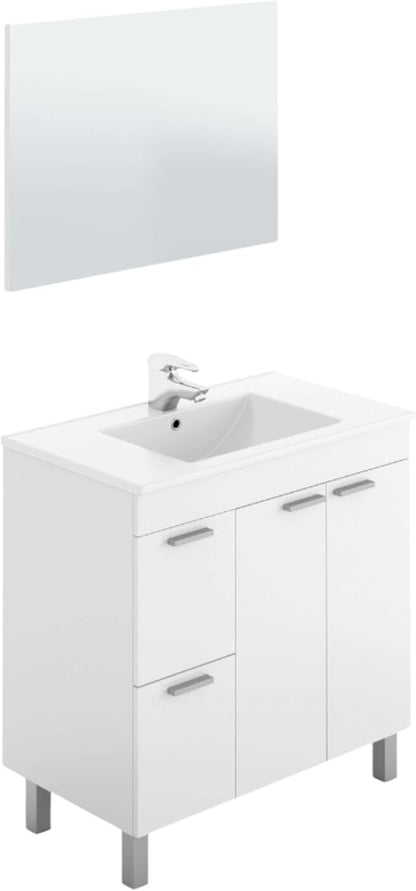 RKITMOBEL Lavabo PMMA Cor Branco, 81,5x13x46