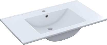 RKITMOBEL Lavabo PMMA Cor Branco, 81,5x13x46