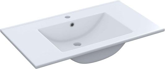 RKITMOBEL Lavabo PMMA Cor Branco, 81,5x13x46