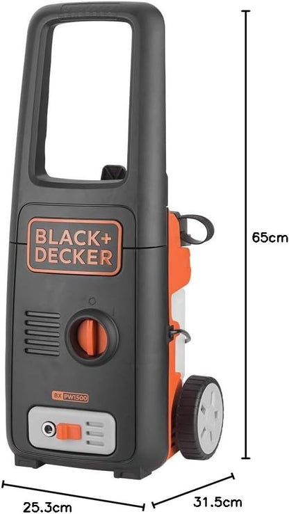 Black+Decker Hidrolimpiadora de Alta Presión BXPW1500PE