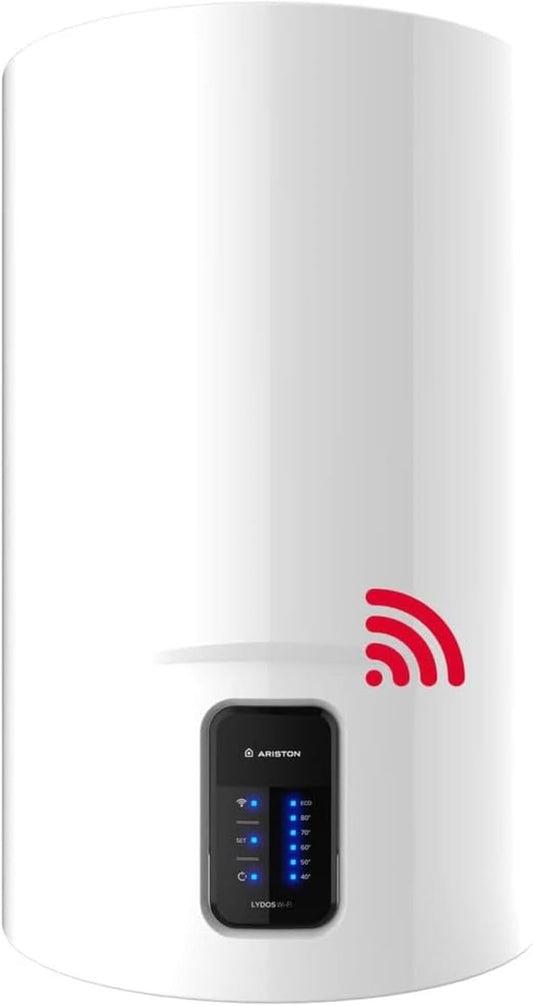 Ariston, Lydos Wifi - Termo elétrico 80 litros vertical, aquecedor de água elétrico com ECO-EVO 47 x 45 x 75,8 cm,
