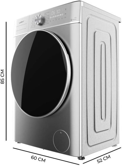 Cecotec Lavadora 8 kg de carga frontal Bolero DressCode 8800 Inverter Steel A
