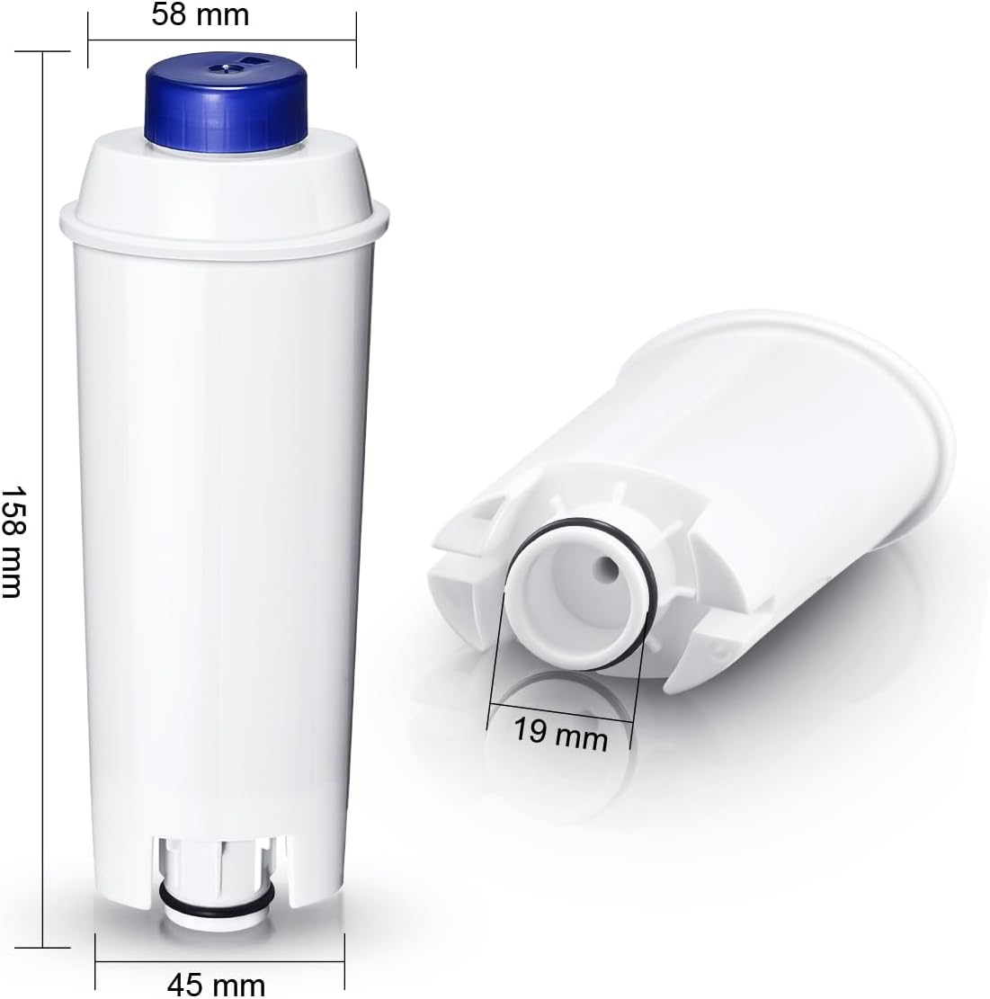 Filtro de Água Filswa para Máquinas de Café De’Longhi ECAM – Compatível, 4 Unidades