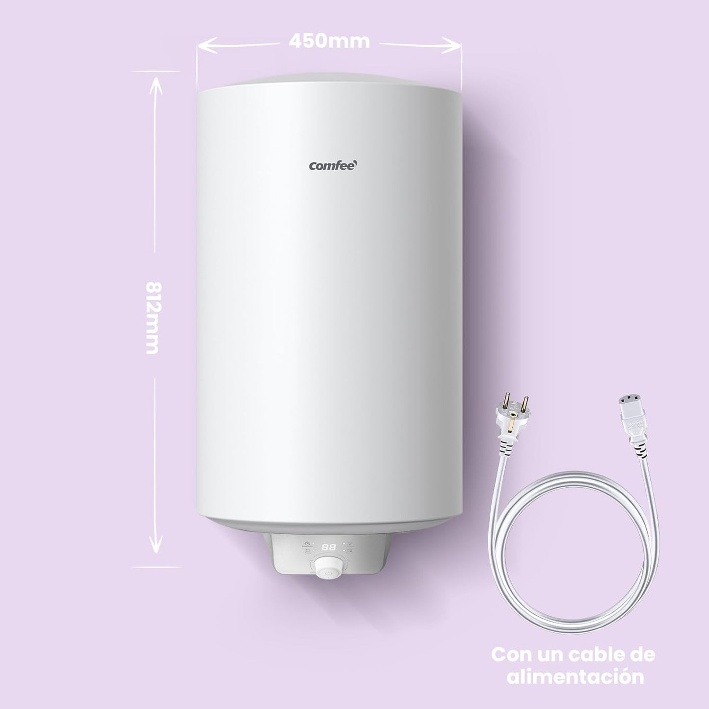 COMFEE ' D80-15EFG-ES Aquecedor de água elétrico vertical
