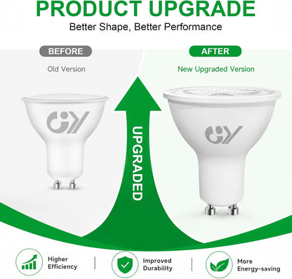 GY 4,9W Lâmpada GU10 LED 4000K Branco Neutro 790LM (Equivalente a 80W), Não Regulável, Ângulo de Feixe de 110 Graus - Lâmpada de Baixo Consumo Classe B, Lâmpadas LED GU10 Sem Piscadas, Pacote de 5