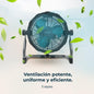 Cecotec Ventoinha de chão industrial Proindustry portátil. 12000 Mah, diâmetro 25,4 cm, 9 velocidades, bateria potente, design robusto, inclinação ajustável, grade de proteção, fácil transporte