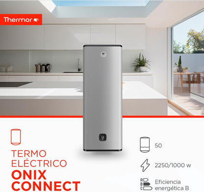 Thermor - Termo elétrico Onix Connect - Aquecedor de água elétrico multiposição de 50 l - 2250/1000 W
