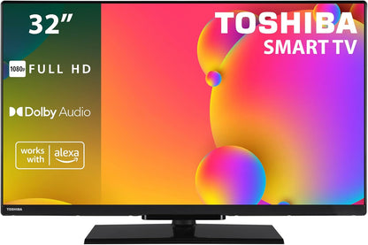 Toshiba 32LV3563DG Smart TV de 32", com resolução Full HD (1920 x 1080), HDR, compatível com assistente de voz Alexa [Classe energética E]