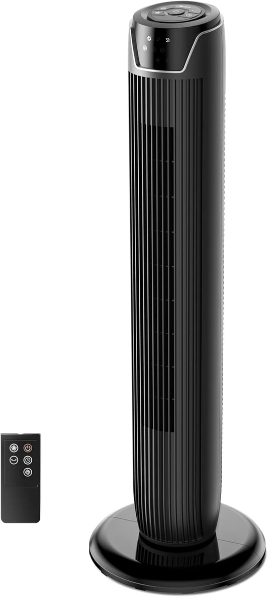 Midea FZ10-17JR - Ventilador de torre silencioso com controlo remoto (92 cm,