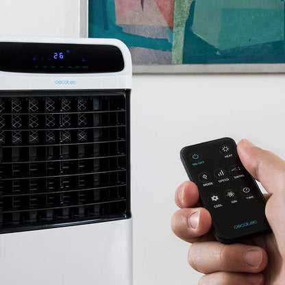 Cecotec Climatizador vaporativo EnergySilence PureTech 6500. 80 W, função dupla frio/calor, fluxo de 600 m2/h, capacidade de 12 l, temporizador até 8 h, controlo remoto, 3 velocidades