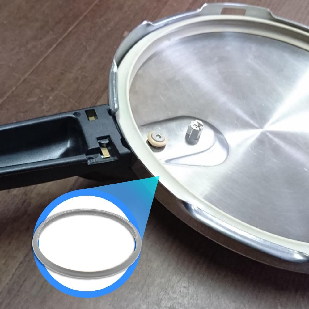 Fagor Substituição de Borracha Panela de Pressão M18804555 Compatível com Panela de Pressão Fagor com Diâmetro Interior de 25 Centímetros | Silicone, Ø25 cm, Cinzento