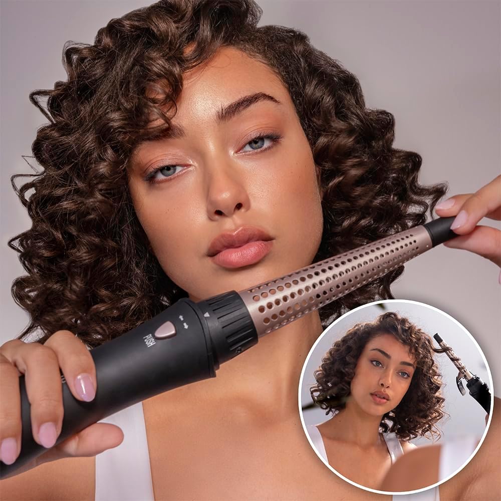 Cecotec Escova de Ar 10 em 1 Bamba CeramicCare 10in1 Styler, 1000 W, 10 Cabeças Intercambiáveis, 3 Temperaturas e 2 Velocidades, Revestimento de Cerâmica, Função Ar Frio
