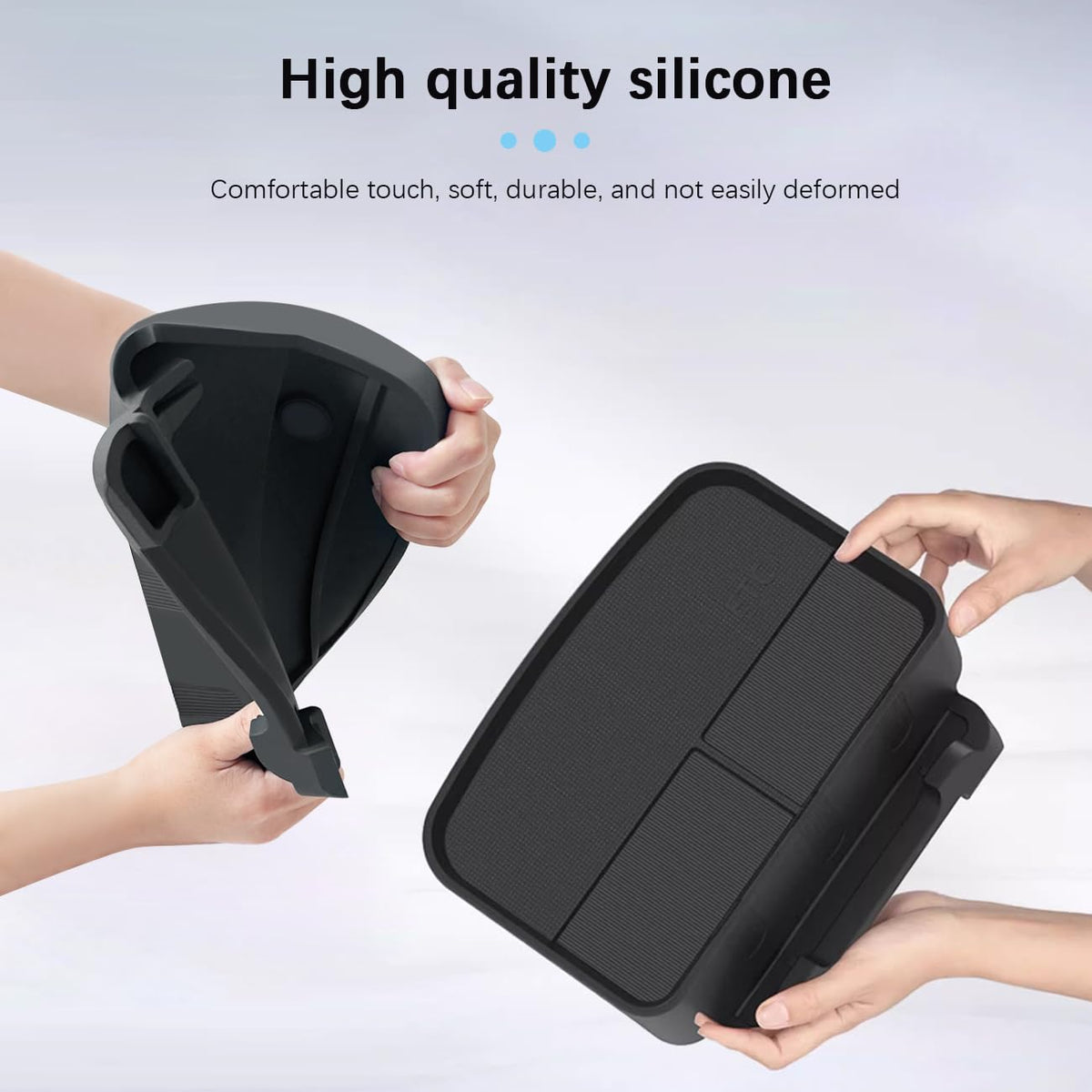 Organizador de Consola Central em Silicone para Tesla Model 3/Y – Suporte para Telemóvel e Arrumação