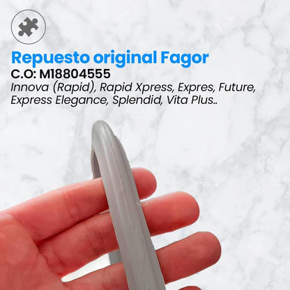 Fagor Substituição de Borracha Panela de Pressão M18804555 Compatível com Panela de Pressão Fagor com Diâmetro Interior de 25 Centímetros | Silicone, Ø25 cm, Cinzento