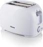 Tristar BR-1013 Torradeira para 2 fatias de pão, 2 ranhuras curtas, 6 níveis de tostado, bandeja para migalhas removível, função de descongelar ou reaquecer, 800 W