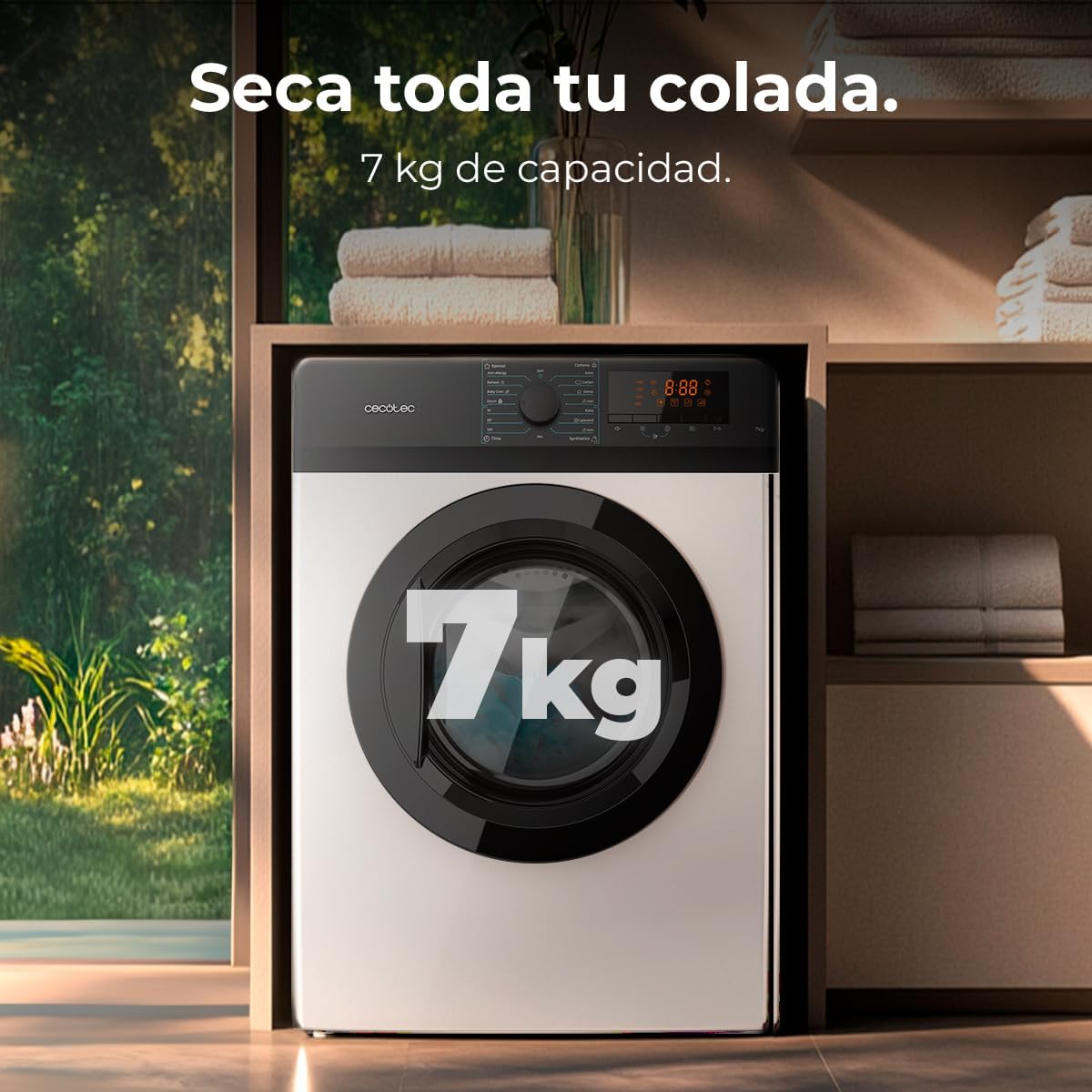 Cecotec Máquina de Secar 7 kg Bolero DressCode Dry 7200V C, Classe C