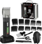 Remington Máquina de Cortar Cabelo Homem lâminas de cerâmica autoafiáveis, 0,8-40 mm corte profissional Genius, 10 guias de pente, funcionamento a cabo/bateria, recarregável, sem fios, lítio HC5811