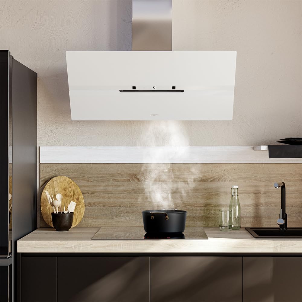 Cecotec Exaustor Decorativo 90cm Bolero Flux Dt 908010 Glass White A++