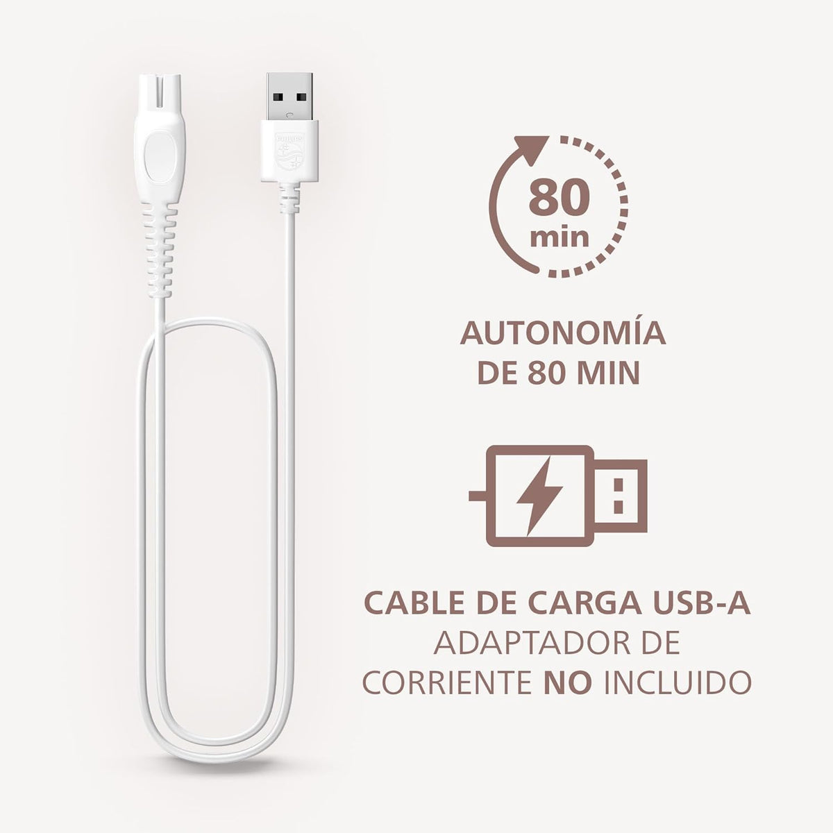 Philips Série 6000 - Máquina de barbear sem fio para uso a seco e molhado, sistema de 3 lâminas, para as pernas e o corpo, 80 minutos de autonomia, Modelo BRL127/00