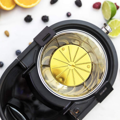 Cecotec Liquidificadora orbital Extreme Titanium 19000 XXL para frutas e legumes. 19000 RPM, 1300 W, canal de entrada XXL (75 mm), disco de revestimento de titânio, 2 velocidades e livre de BPA