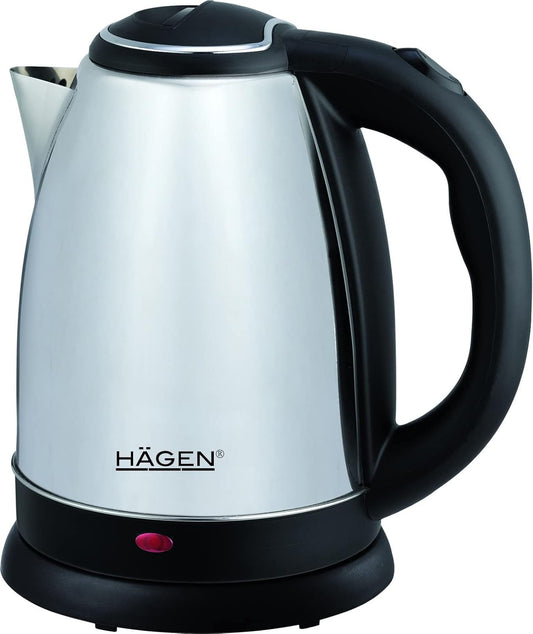 Hagen - Aço inoxidável - Chaleira elétrica - sem cabo - 1,8L HA5525-SIL-Prata