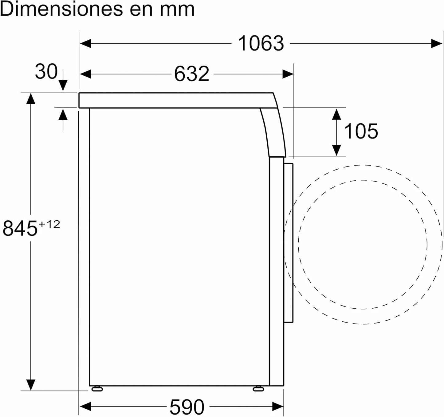 Bosch Máquina de lavar roupa, instalação livre, 8 kg, série 6, EcoSilence, branco, WUU28T63ES | Cuide das suas roupas e da sua casa com o motor EcoSilence para uma lavagem discreta e eficiente. [Classe energética A]