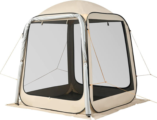 VEVOR Tenda de campanha com mosquiteira, 1825 x 1825 x 2200 mm, 4-6 pessoas, dobrável, para porta traseira SUV,