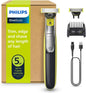 Philips OneBlade 360 Máquina de barbear híbrida, barbeador elétrico e máquina de barbear, 2 lâminas 360, guia de pente ajustável 5 em 1 (modelo QP2734/30)