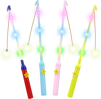 Pacote WD&CD de 4 bastões de lanterna LED multicoloridos bastão de lanterna eletrônico para festas de Halloween de St Martin varinhas fantasia