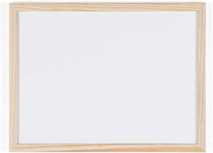 Bi-Office Budget - Quadro branco magnético com moldura de madeira de pinho, 40 x 30 cm