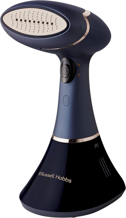 Russell Hobbs Ferro Vertical [1800W, 32g de geração de vapor] Steam Genie Aroma (base de cerâmica, tanque 200 ml, 3 acessórios, difusor de aroma, elimina rugas, plancha e reduz odores) 28041-56