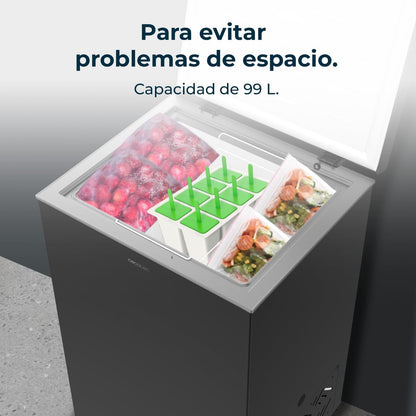 Cecotec Congelador horizontal de 99 L