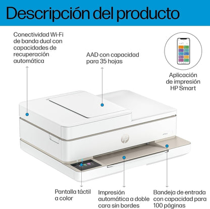 HP Envy 6520e 714N9B, Impressora multifunções de jato de tinta A4 colorida