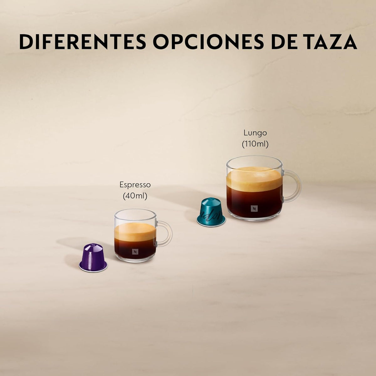 Nespresso Krups Essenza Mini XN1101PR5 - Máquina de Café Monodose de Cápsulas Nespresso, Compacta, 19 Bares, Desligamento Automático, Cor Branco