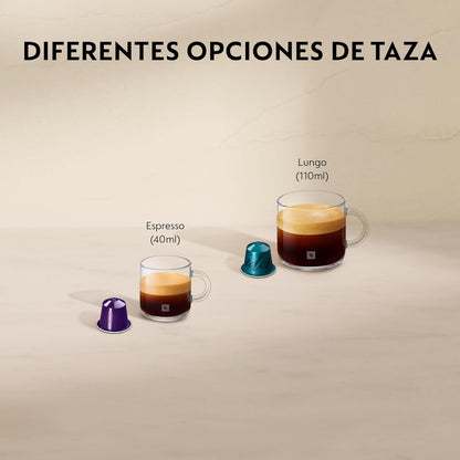 Nespresso Krups Essenza Mini XN1101PR5 - Máquina de Café Monodose de Cápsulas Nespresso, Compacta, 19 Bares, Desligamento Automático, Cor Branco