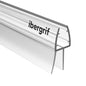 Ibergrif M101-80, selo para divisória de chuveiro 80 cm, para portas de vidro de 5-8 mm, junta impermeável para casa de banho