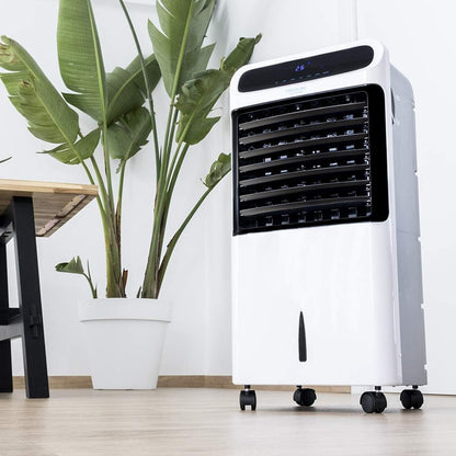Cecotec Climatizador vaporativo EnergySilence PureTech 6500. 80 W, função dupla frio/calor, fluxo de 600 m2/h, capacidade de 12 l, temporizador até 8 h, controlo remoto, 3 velocidades