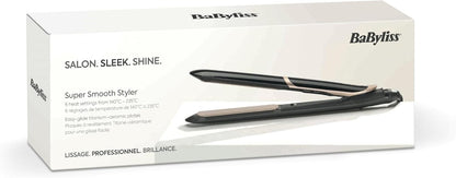 BaByliss Ferro de cabelo super smooth - tecnologia iónica anti-frizz, tapete térmico, placas de cerâmica