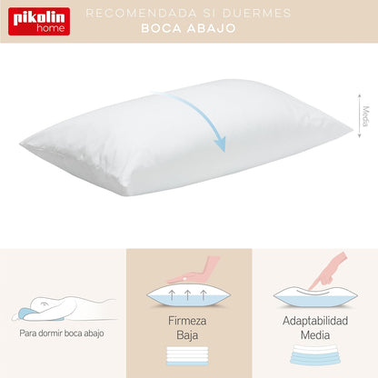 Pikolin Home - Almofada de Fibra Hipoalergénica - Capa Exterior de Algodão