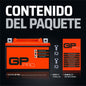 GP-PRO GTX12-BS Bateria de arranque para motas, 12 V, 10 Ah, semelhante a YTX12-BS / 51012, sem necessidade de manutenção, 15 x 13 x 8,7 cm