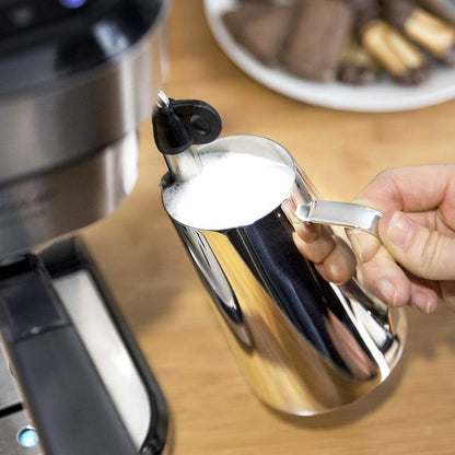 Cecotec Cafeteira expresso Cafelizzia 790 Steel para expresso e cappuccinos. 1350 W, Porta-filtros de braço com saída dupla e dois filtros, 20 barras de pressão, depósito removível de 1,2 litros, aço