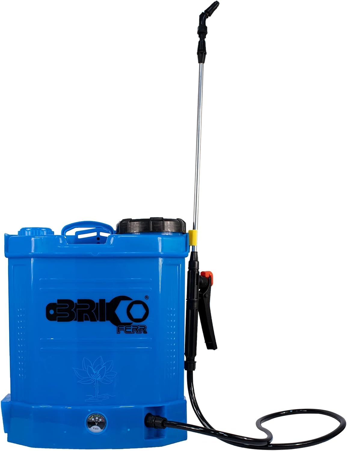Bricoferr - Pulverizador elétrico recarregável, capacidade do tanque 12 litros