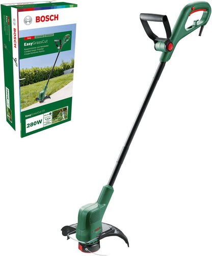 Bosch Home and Garden Cortador de ervas elétrico EasyGrassCut 23 (280 W, diâmetro de corte de 23 cm, embalagem em caixa) [Classe energética A+++]