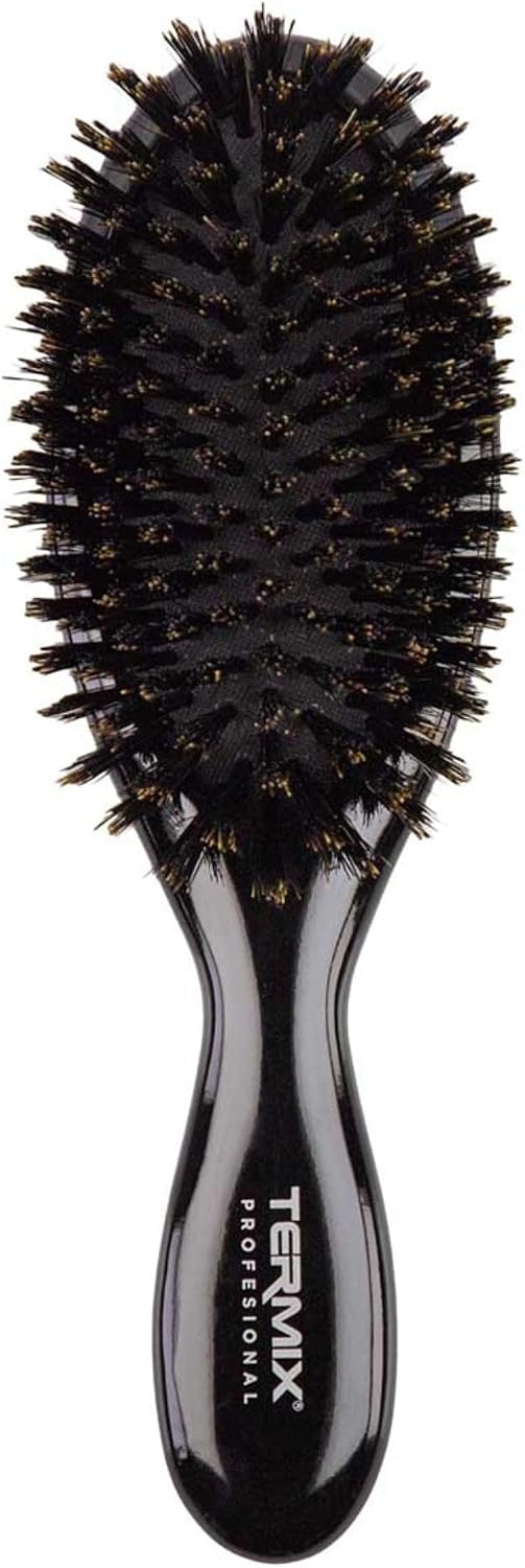 Termix Escova com Cerdas de Javali 100% Naturais, Escova Desembaraçadora sem Puxões, Escova de Cabelo Anti-Puxões, Brilho Natural sem Danificar o Cabelo, 2 Tamanhos