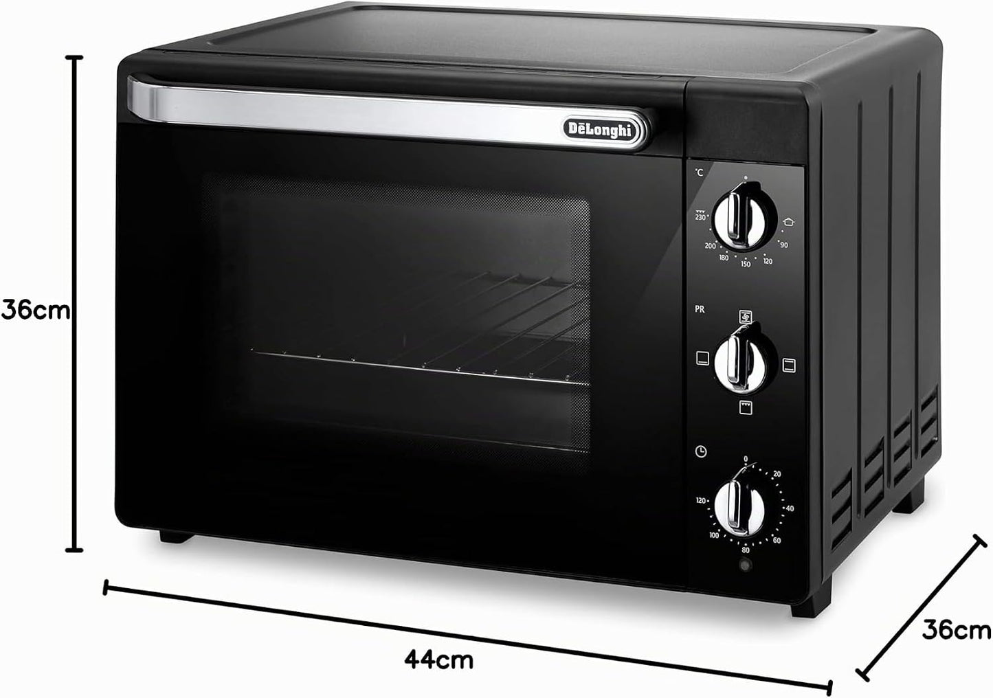 De'Longhi Sortunato 40 litros EO 40112 - Forno de mesa (40 L, 2000 W, de 280 º a 230º, 5 funções, temporizador) [Classe energética A]