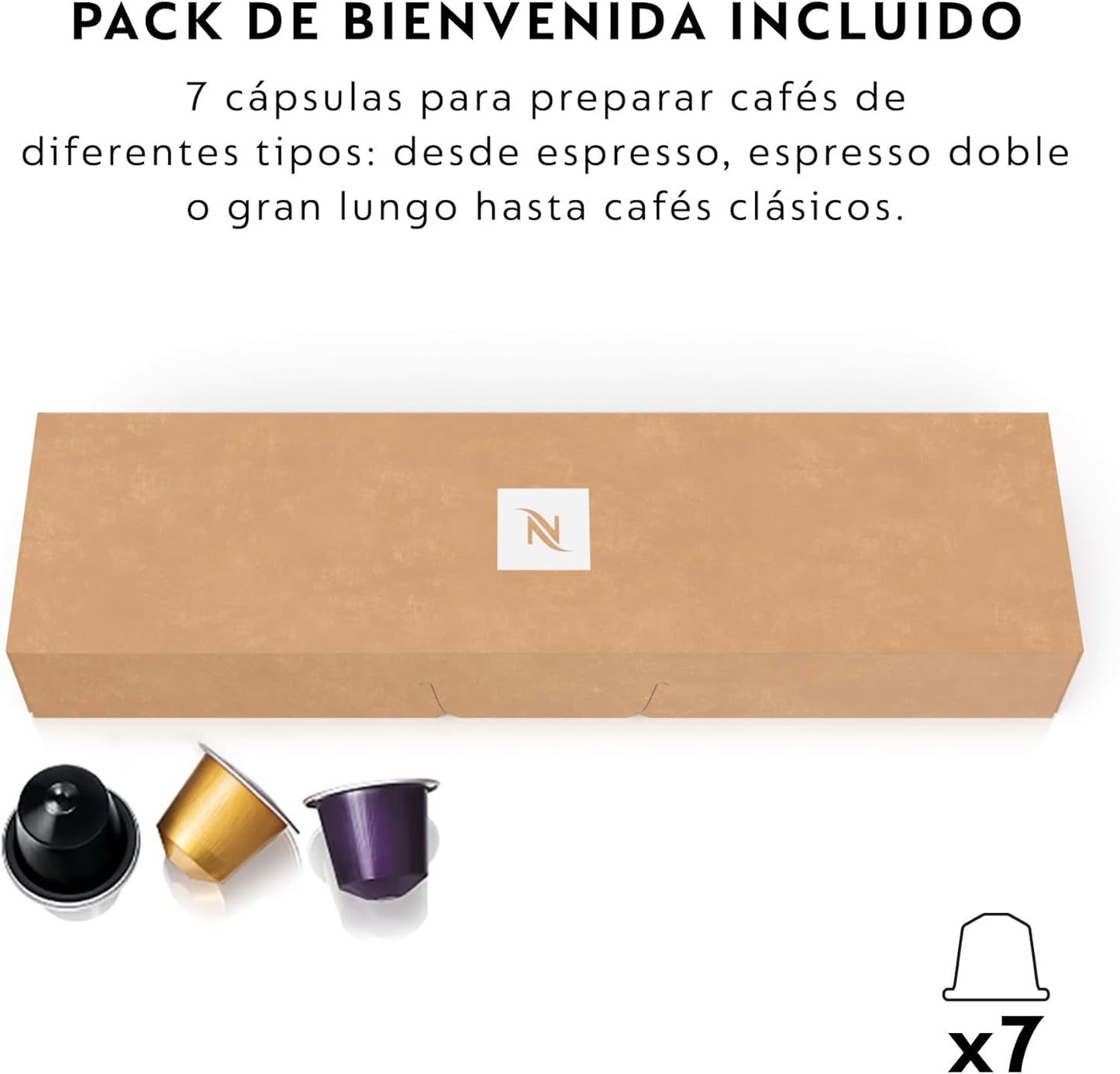 Nespresso Krups Essenza Mini XN1101PR5 - Máquina de Café Monodose de Cápsulas Nespresso, Compacta, 19 Bares, Desligamento Automático, Cor Branco