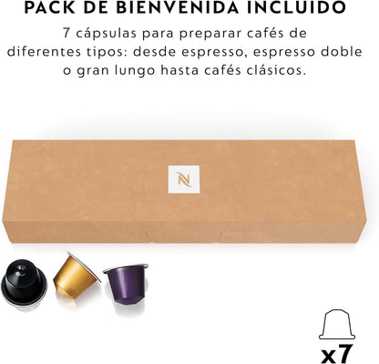 Nespresso Krups Essenza Mini XN1101PR5 - Máquina de Café Monodose de Cápsulas Nespresso, Compacta, 19 Bares, Desligamento Automático, Cor Branco